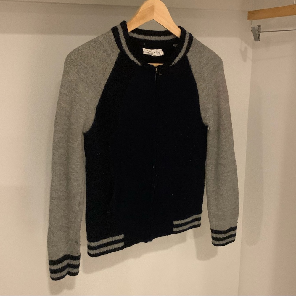 Wool Zip up Sweater from Velvet